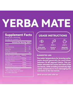 Yerba Mate Instantáneo ZHHOIN JIAKE Sabor Frambuesa Durazno 30 Bolsitas 2