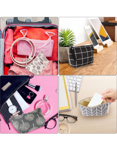 Bolsa Cosmética SUMAJU 4 Pcs Lona Multicolor Viaje