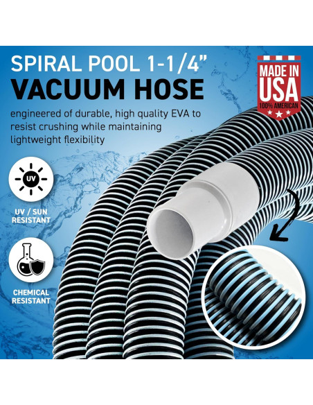 Manguera de Vacío Sealproof 1.25" x 10.97m para Piscinas