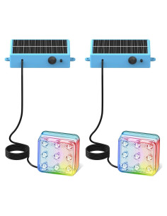 Luces de piscina solares Yichuke 2-Pack LED 16 colores
