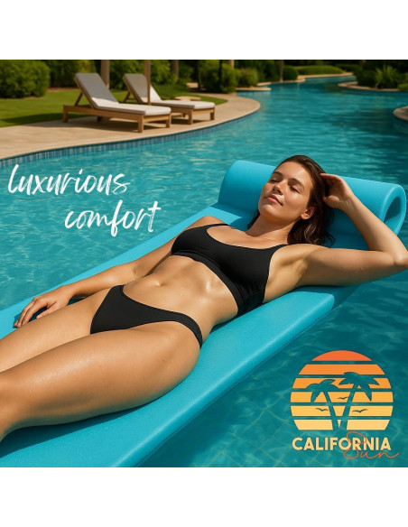 Flotador de piscina California Sun con almohada y vinilo 178x64cm