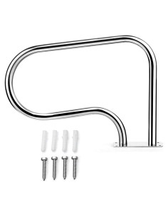 Barandilla de Piscina Goplus Acero Inoxidable 81x58cm