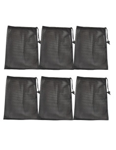 6 Bolsas de Malla CHENGLAI 30x19 cm con Cierre para Pelotas