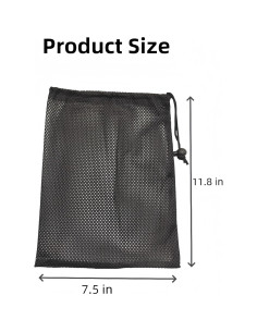 6 Bolsas de Malla CHENGLAI 30x19 cm con Cierre para Pelotas 2
