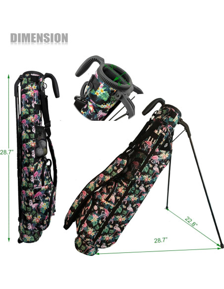 Bolsa de Golf de Soporte GREEN ACTION Stang - Ligera y Compacta
