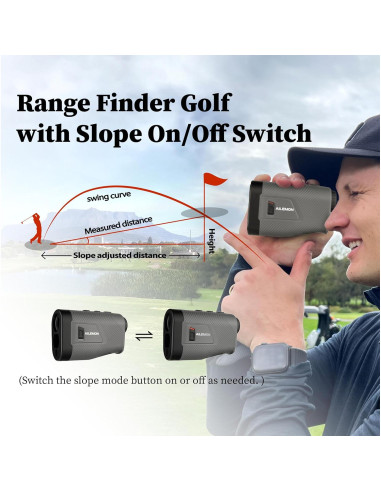 Buscador de Rango de Golf AILEMON ALMAX-900 823m 6x Aumento