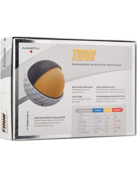 Pelotas de Golf Maxfli 2023 - Paquete de 12 - Uretano