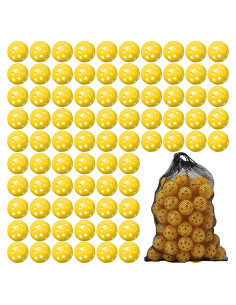 80 Pelotas de Golf de Práctica MiniInflat 42 mm Amarillo