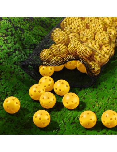 80 Pelotas de Golf de Práctica MiniInflat 42 mm Amarillo