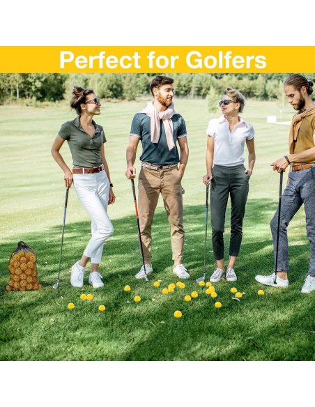 80 Pelotas de Golf de Práctica MiniInflat 42 mm Amarillo