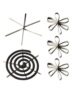 10 Soportes de Espiral para Mosquitos SquEqu Acero Inoxidable