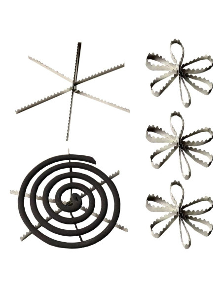 10 Soportes de Espiral para Mosquitos SquEqu Acero Inoxidable