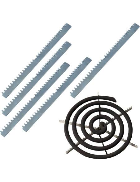 10 Soportes de Espiral para Mosquitos SquEqu Acero Inoxidable