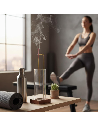 Quemador de Incienso Colgante Chiorgone con Recogedor de Vidrio