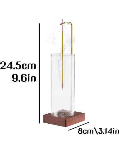 Quemador de Incienso Colgante Chiorgone con Recogedor de Vidrio