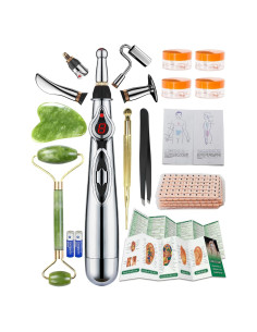Juego de Acupuntura Electrónico Extguds con Gua Sha y Semillas