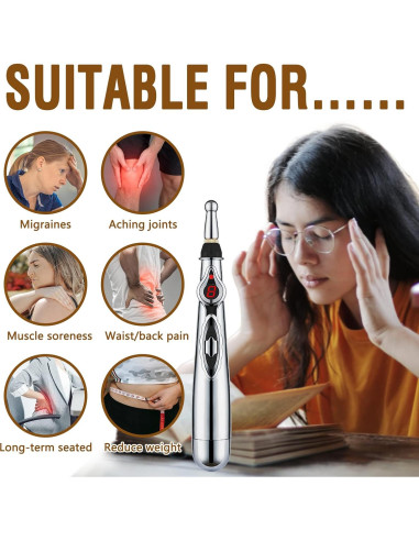 Juego de Acupuntura Electrónico Extguds con Gua Sha y Semillas