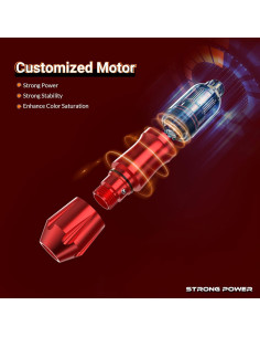 Kit de Tatuaje Wormhole WTK079 con 20 Agujas y 10 Tintas 2