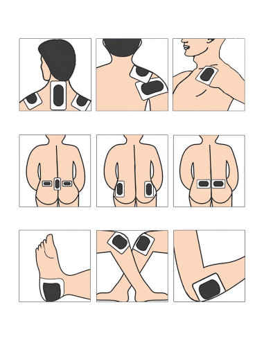 100 Pcs Parche de Moxa de Artemisa y Jengibre Natural 30x20cm