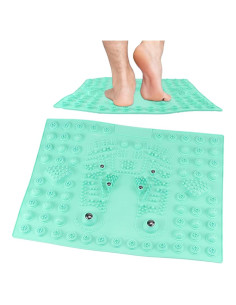 Almohadilla de Masaje para Pies UPIQNG Acupresión 29x39cm Verde