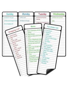 Lista de Tareas Magnética Joyberg 7 Piezas 10.16x27.94cm