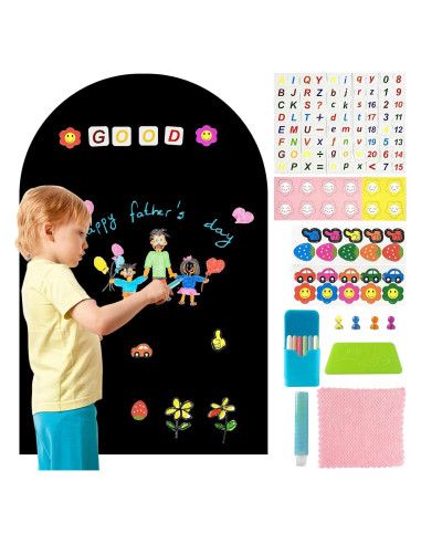 Calcomanía Magnética para Pared LAIAMER 50x100 cm Negra