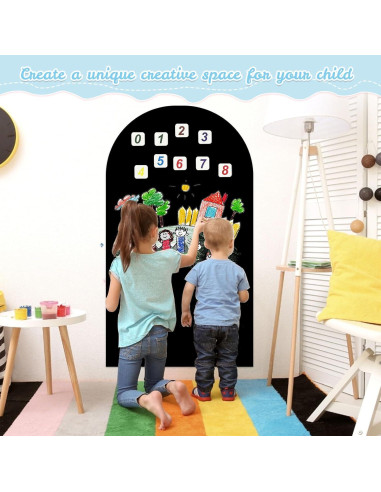 Calcomanía Magnética para Pared LAIAMER 50x100 cm Negra