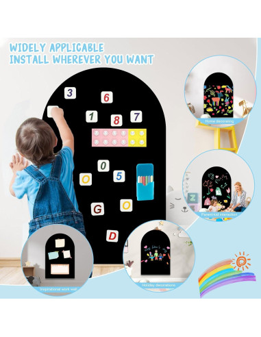 Calcomanía Magnética para Pared LAIAMER 50x100 cm Negra