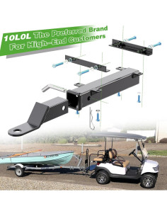 Enganche para Remolque de Carrito de Golf 10L0L Universal 2" 2