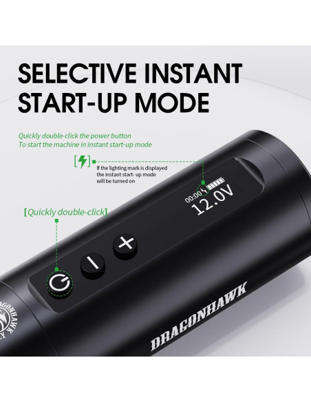 Máquina de Tatuaje Inalámbrica Dragonhawk L2 5000mAh