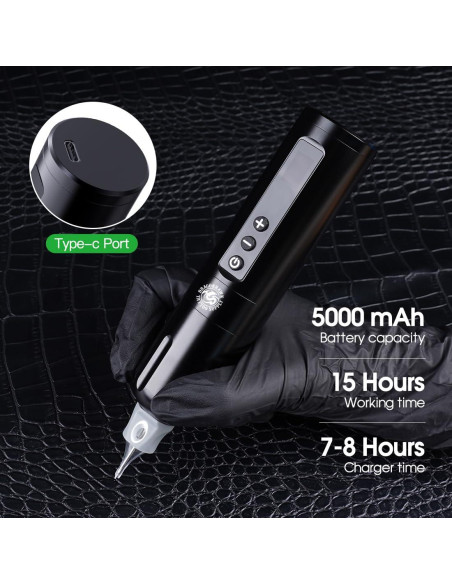 Máquina de Tatuaje Inalámbrica Dragonhawk L2 5000mAh