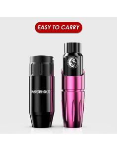 Máquina de Tatuaje Inalámbrica Wormhole Kit 20 Agujas 8 Tintas 2