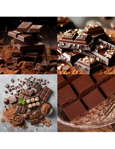 4 Moldes de Chocolate Silicona Hoxxu 20.4x15 cm Antiadhesivos