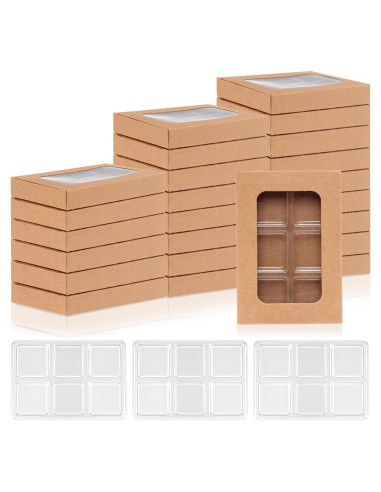 100 Cajas de Regalo para Cerillas de Cera SMAODSGN 10.16x7.11cm