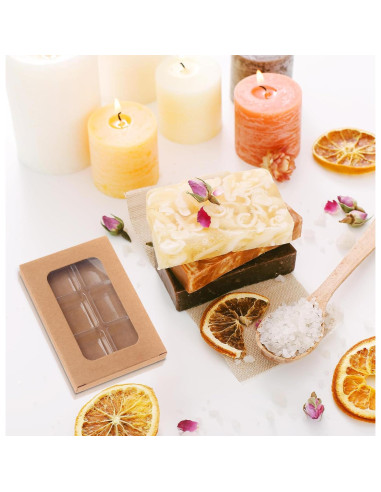 100 Cajas de Regalo para Cerillas de Cera SMAODSGN 10.16x7.11cm