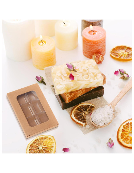 100 Cajas de Regalo para Cerillas de Cera SMAODSGN 10.16x7.11cm