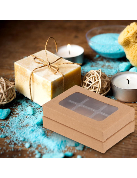 100 Cajas de Regalo para Cerillas de Cera SMAODSGN 10.16x7.11cm