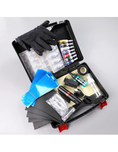 Kit de Tatuaje HAWINK Máquina Rotativa 20 Piezas y Tintas