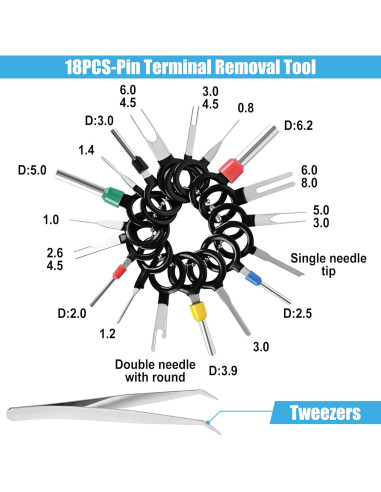 Kit de Pines de Conector 567 Pcs Kikerike - Terminales 1-3.5mm