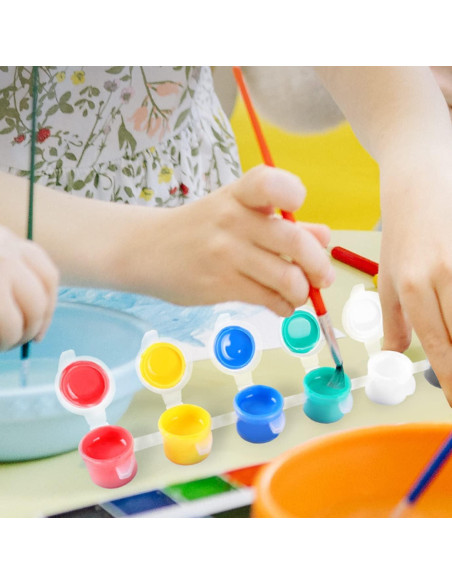 36 Tarros de Pintura Vacíos Wzttdm 15ml Transparentes