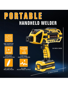 Máquina de Soldadura Portátil TRQWH 120A IGBT Amarillo 2