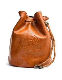 Bolsa de Dados Luck Lab para DnD - Cuero PU Marrón 4 Bolsillos