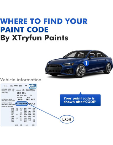 Pintura de Retoque Audi Gris Cronos LX7G 29.57ml