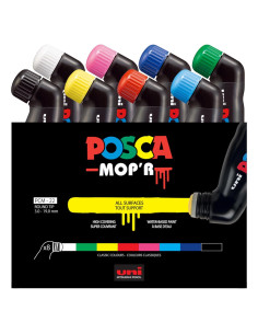 Marcadores de Pintura Uni POSCA MOP'R PCM-22, 8 Colores