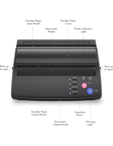 Máquina de Plantillas de Tatuaje TATELF Copiadora Térmica