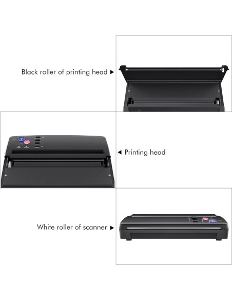 Máquina de Plantillas de Tatuaje TATELF Copiadora Térmica