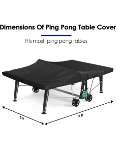Cubierta de Mesa de Ping Pong Saking 282.3x154.9cm Impermeable 2