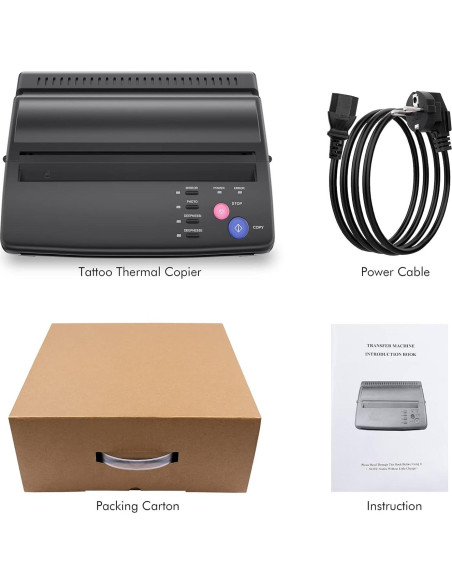 Máquina de Plantillas de Tatuaje TATELF Copiadora Térmica