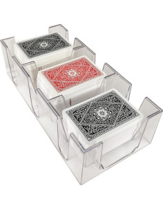 Bandeja de Cartas Canasta Yuanhe para 9 Barajas Transparente 2