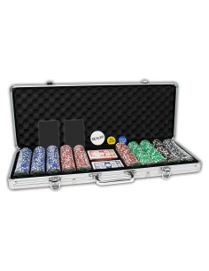 Juego de Póker Profesional DA VINCI 500 Fichas 11.5g con Cartas